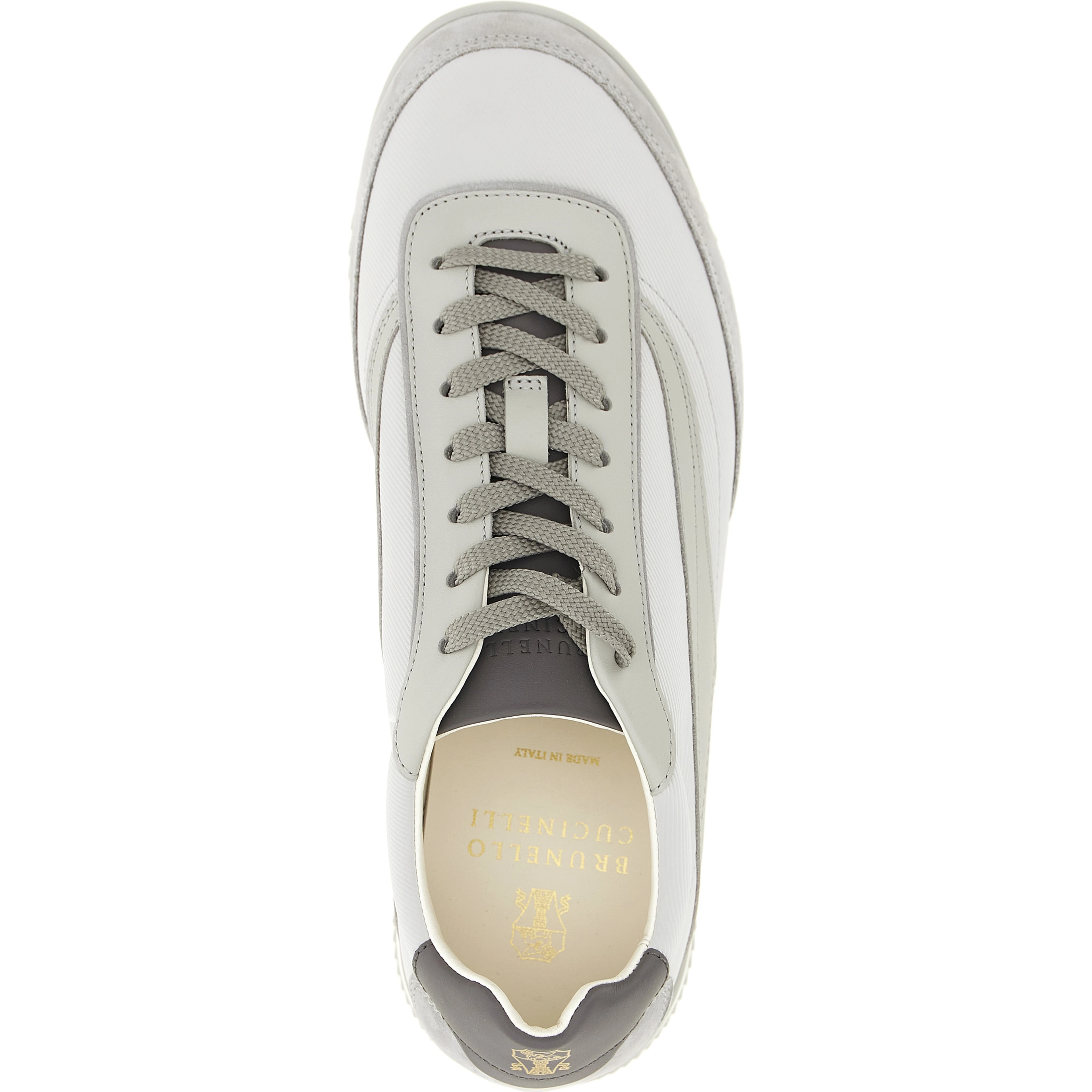 Gray Polyethylene Low Top Sneakers