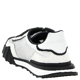 Bicolor Polyamide Athletic Sneakers