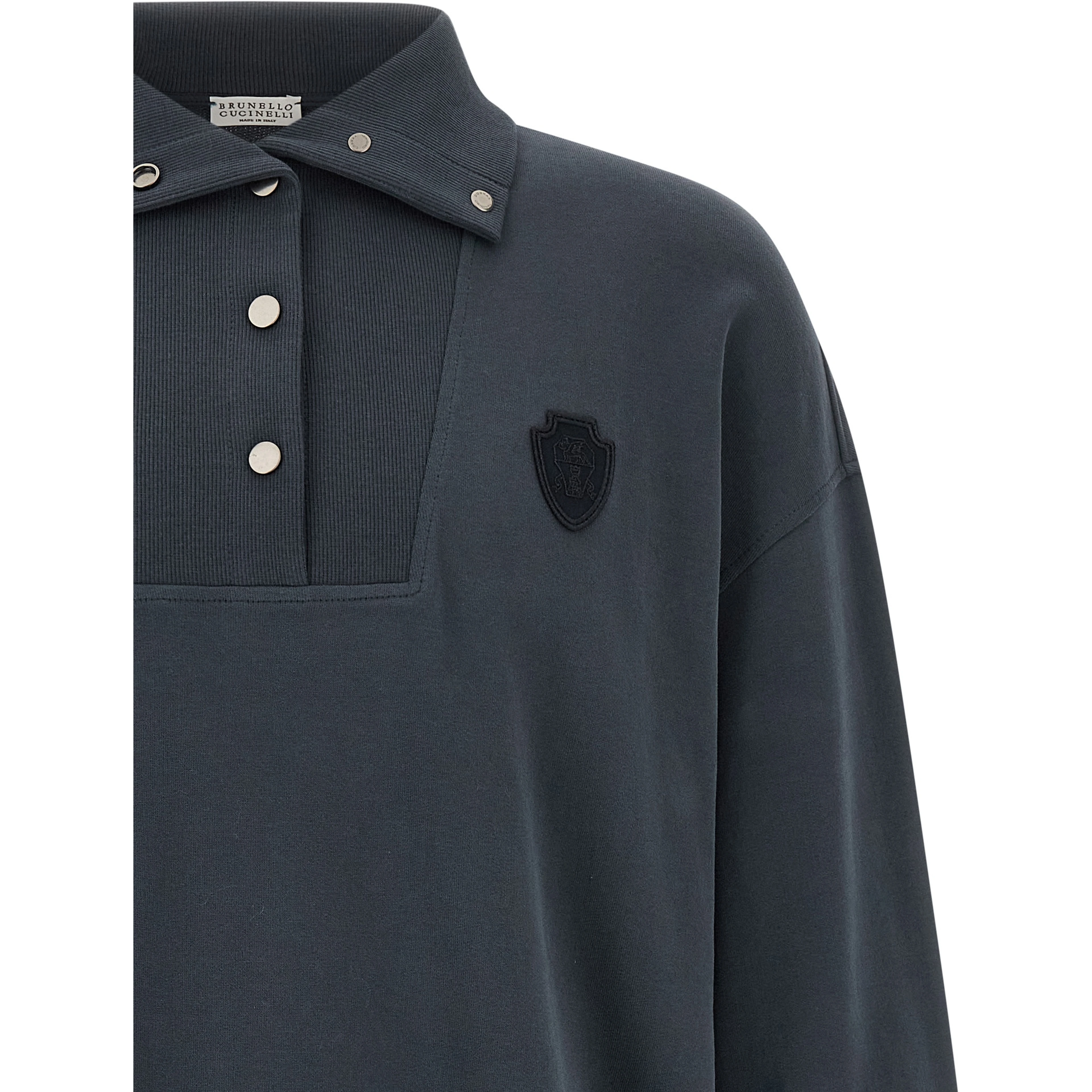 Blue Cotton Sweatshirt
