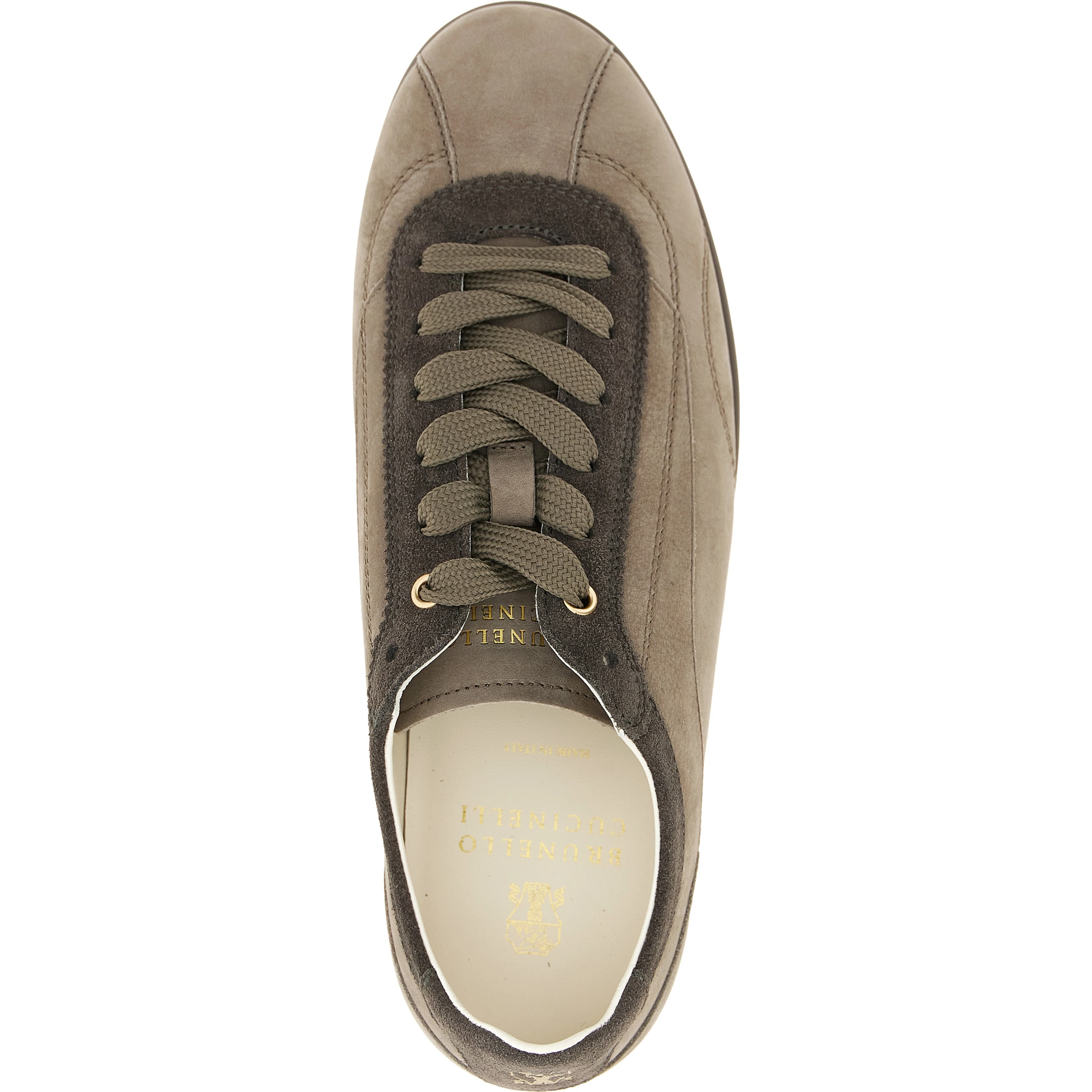 Gray Calfskin Low Top Sneakers