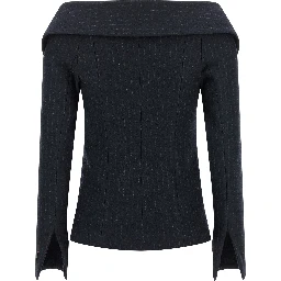 Blue Polyester Blazer