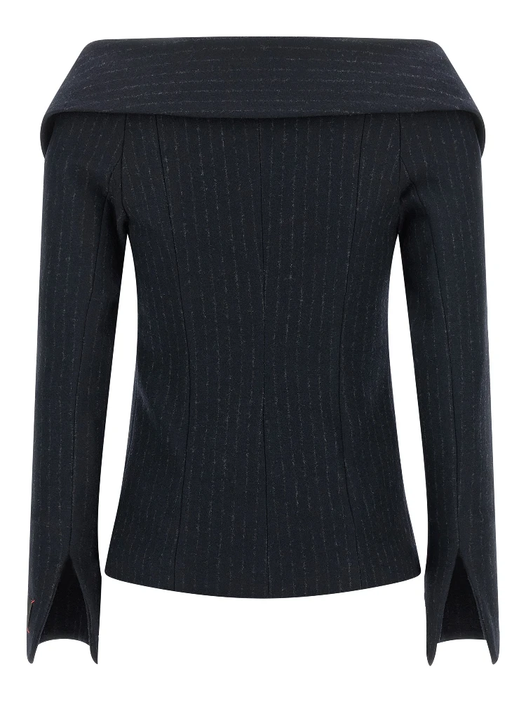 Blue Polyester Blazer alternative