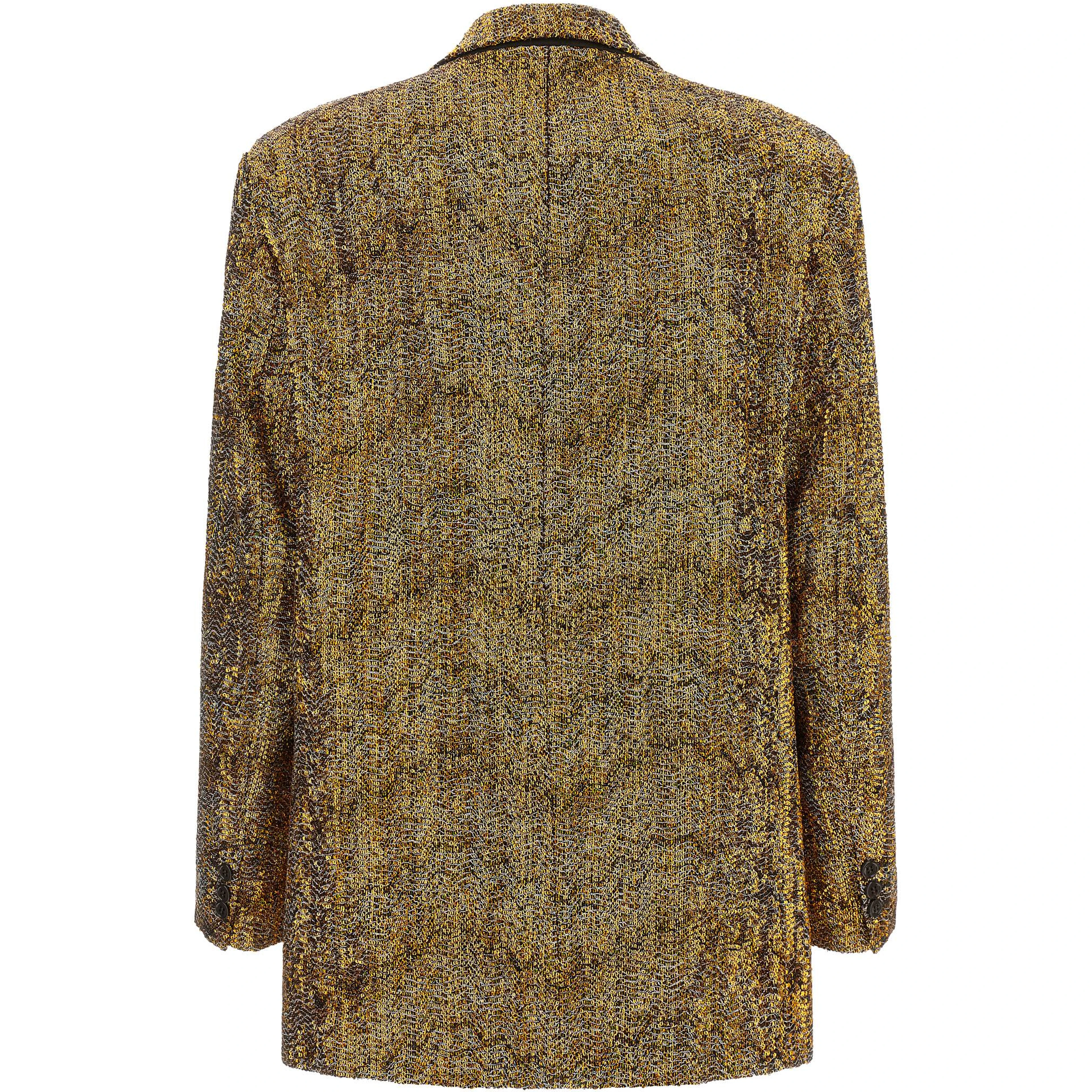 Gold Polyester Blazer