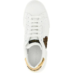 Gold Calfskin Low Top Sneakers