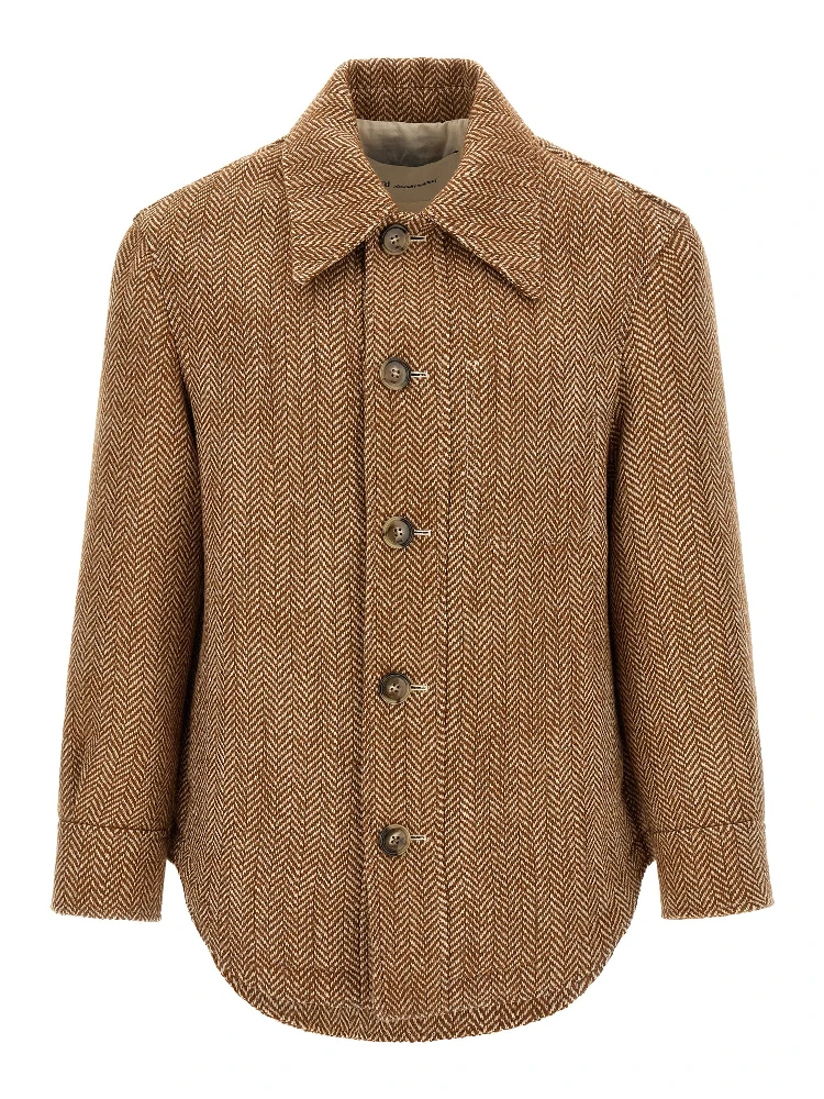 Brown Virgin Wool Jacket