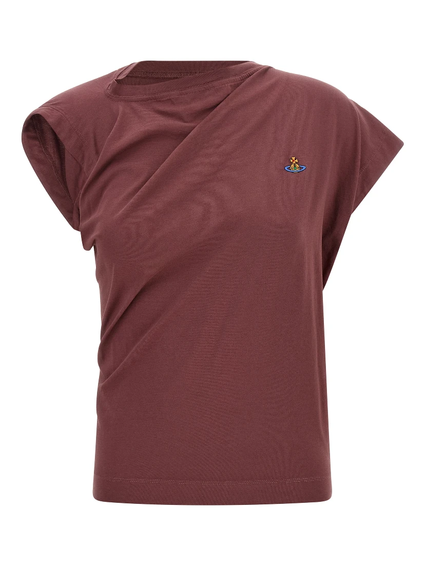 Bordeaux Cotton Sleeveles T-Shirt