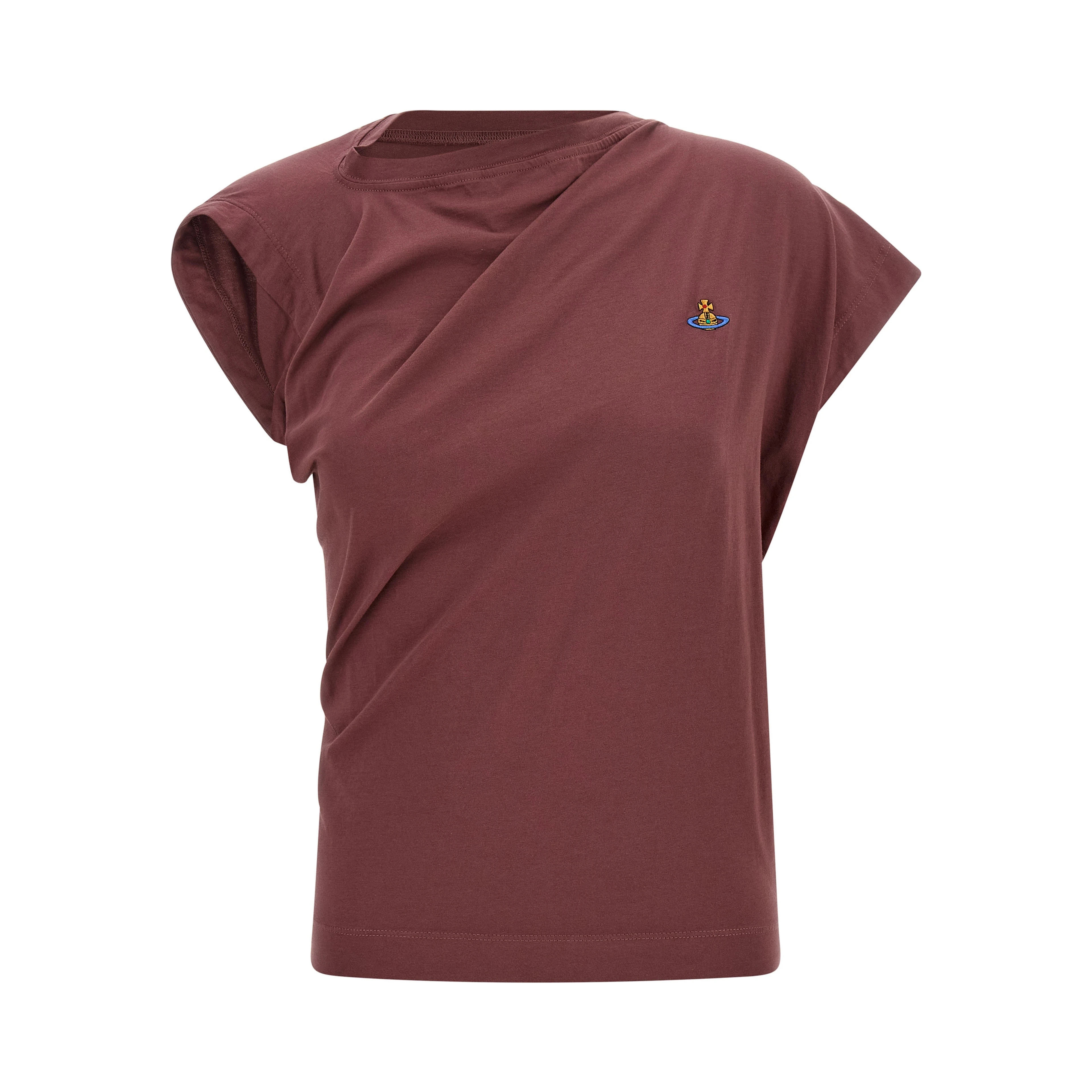 Bordeaux Cotton Sleeveles T-Shirt