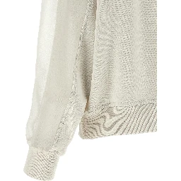 White Cotton Sweatshirt