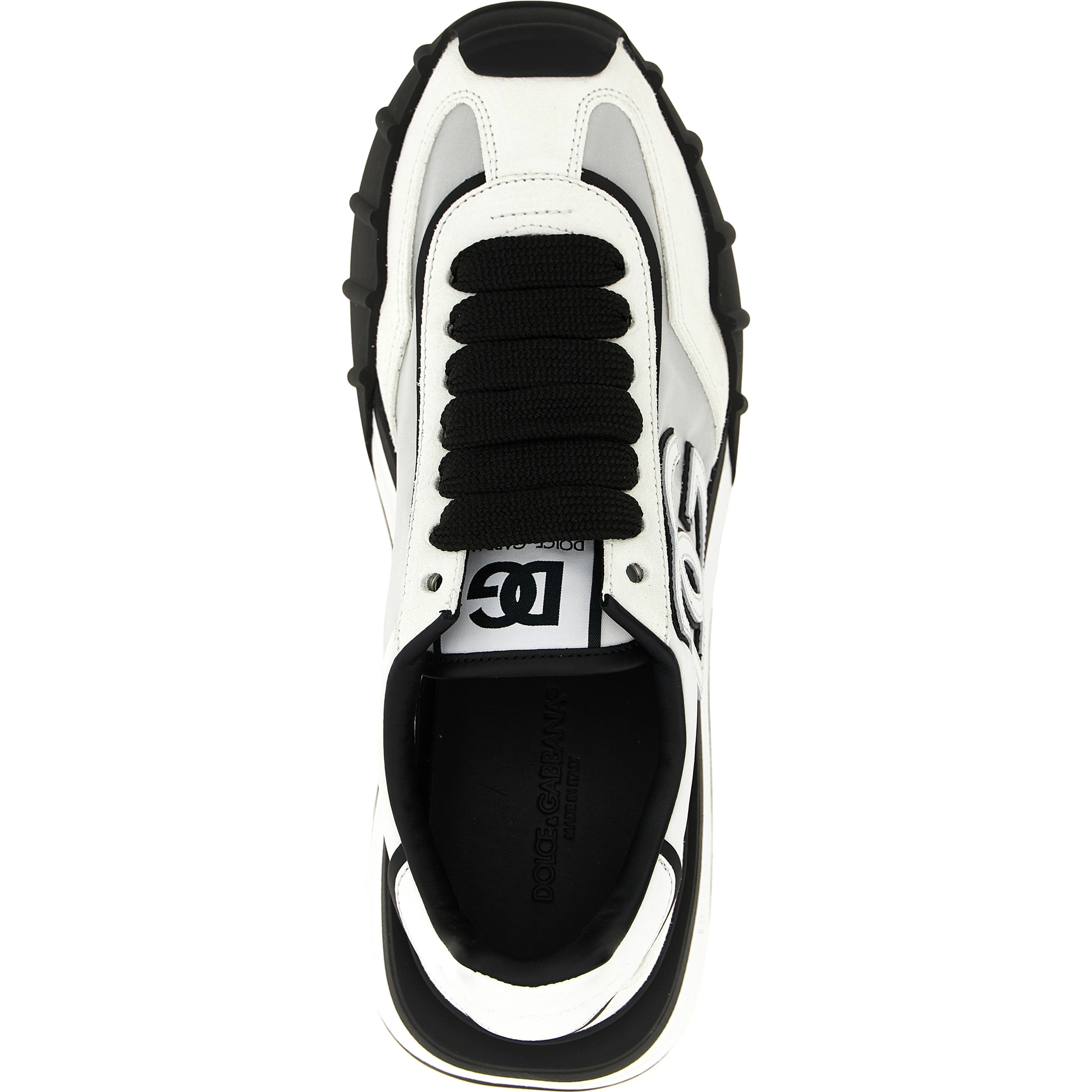 Bicolor Polyamide Athletic Sneakers