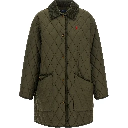 Bicolor Polyester Full-Length Jacket