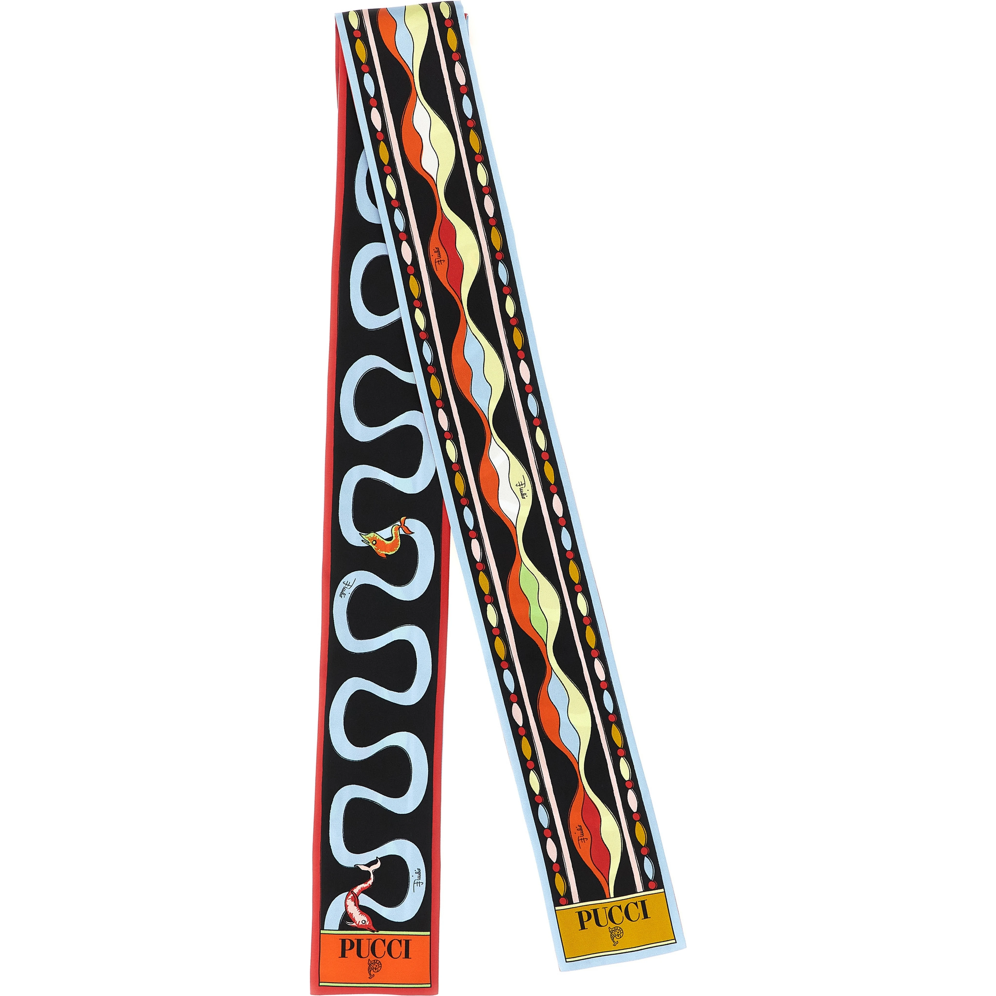 Multicolor Silk Foulard