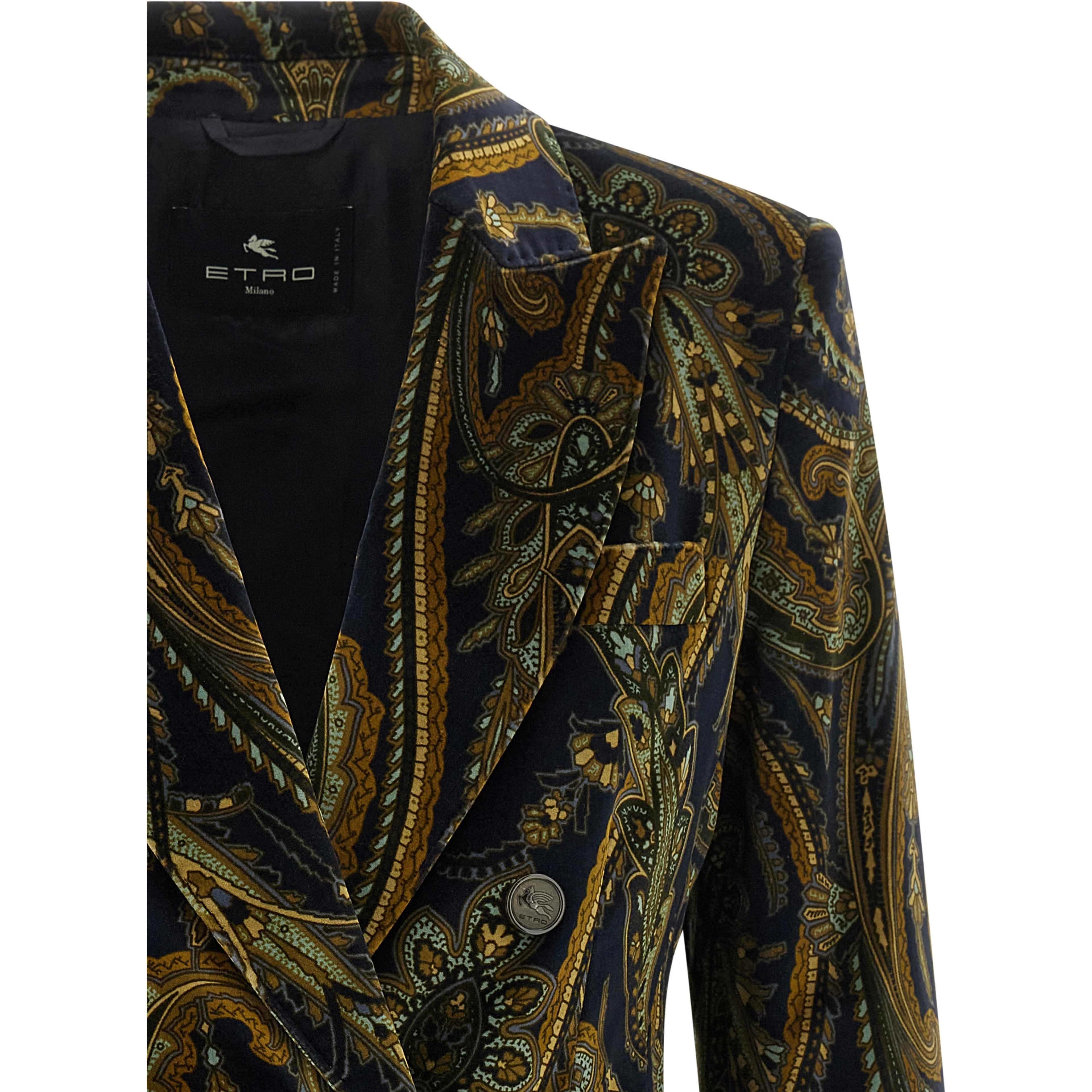 Blue Cotton Blazer