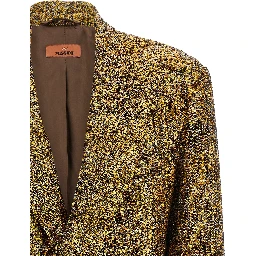 Gold Polyester Blazer