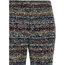 Multicolor Viscose Flared Pants