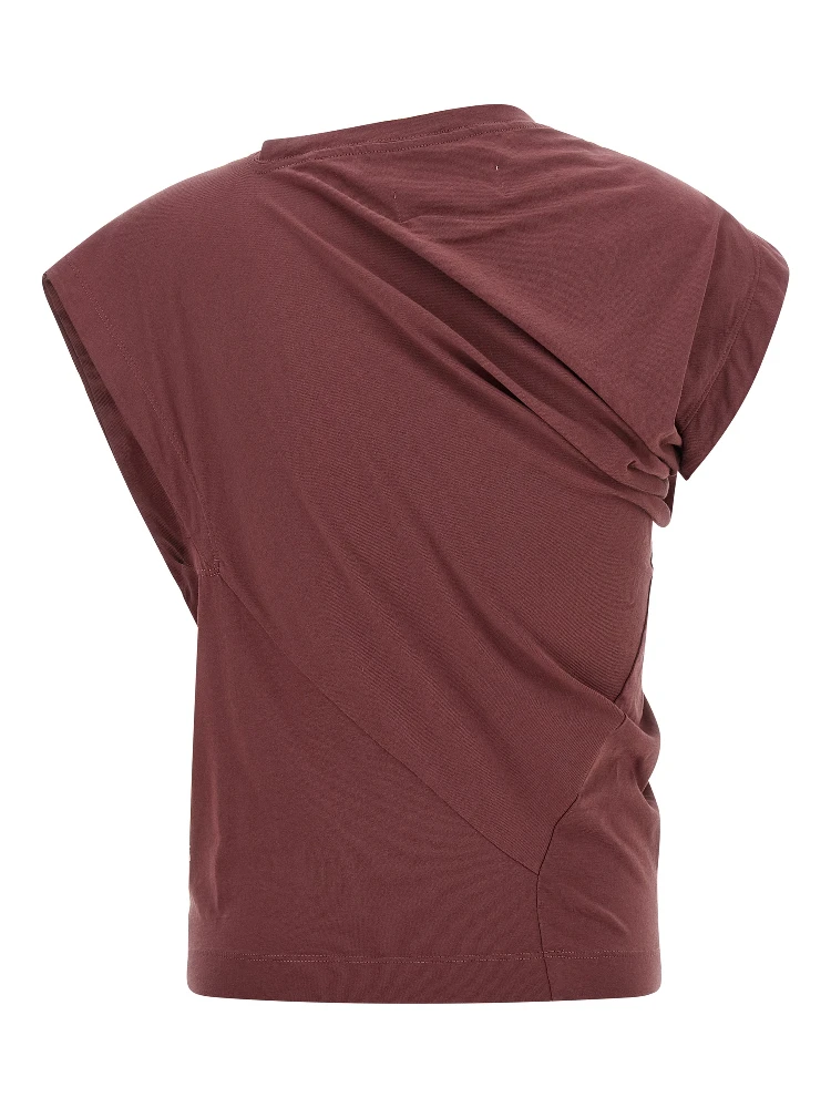 Bordeaux Cotton Sleeveles T-Shirt alternative
