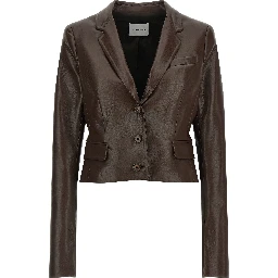 Brown Polyester Blazer