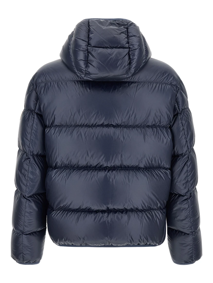 Blue Polyamide Full-Length Jacket