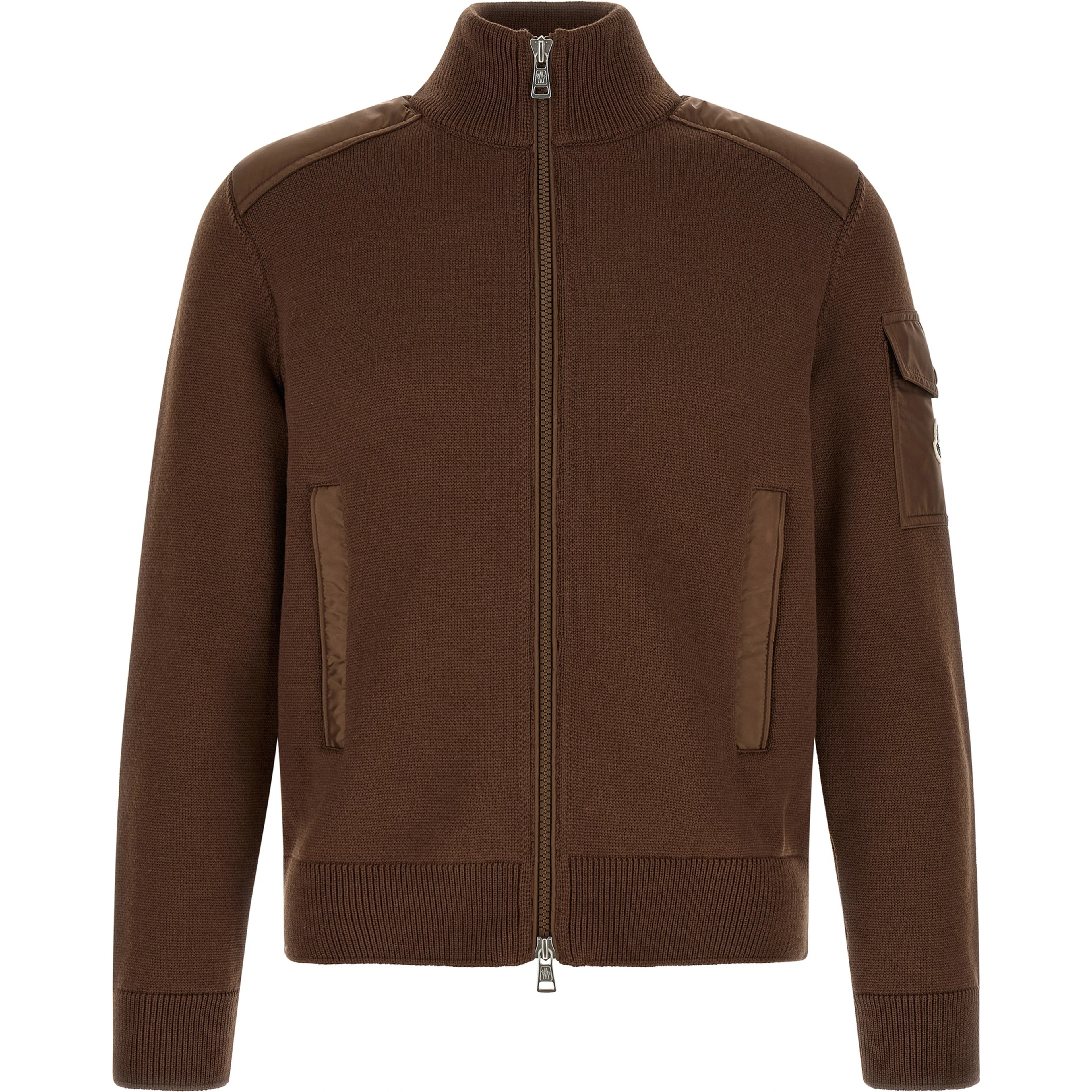 Brown Polyamide Cardigan