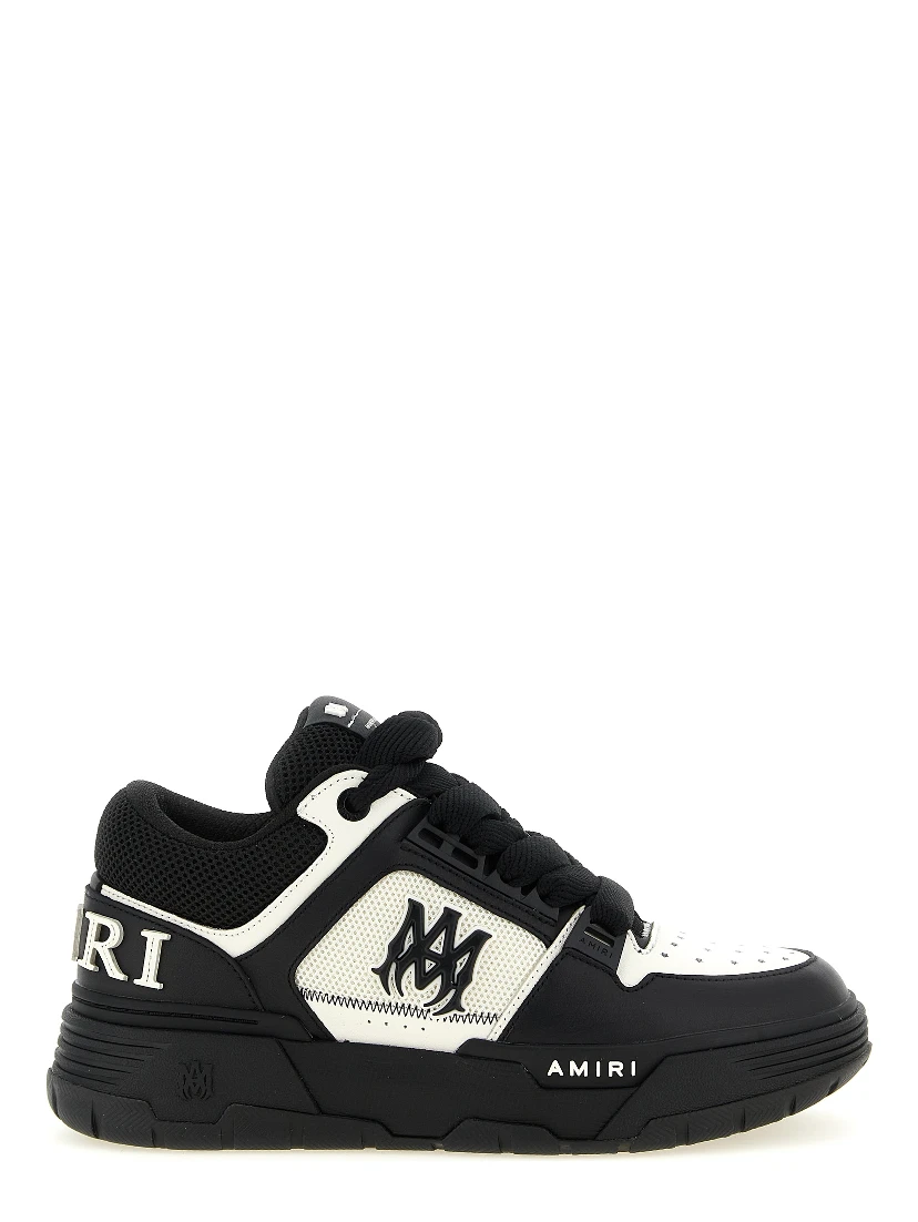 Bicolor Bovine Leather Athletic Sneakers