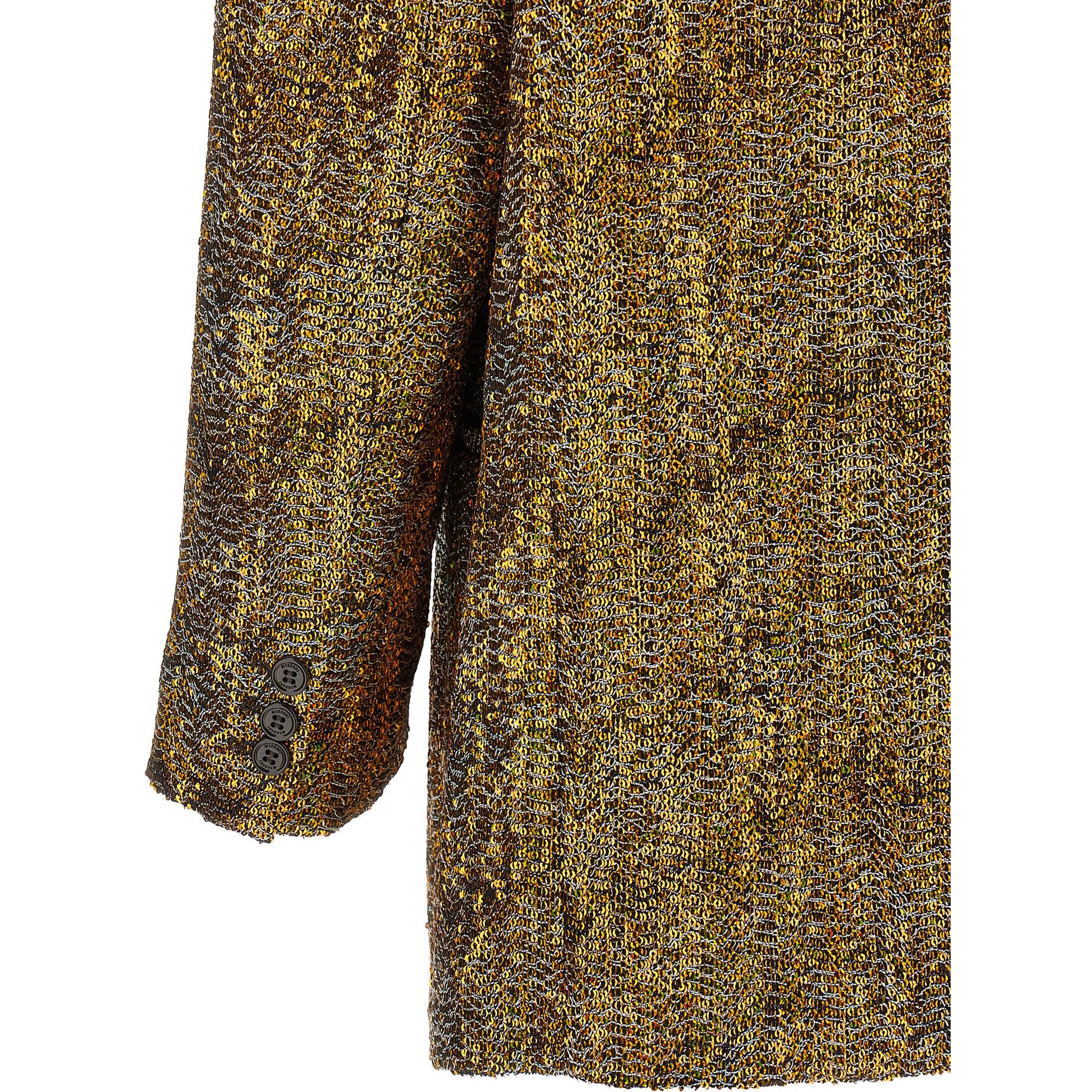 Gold Polyester Blazer