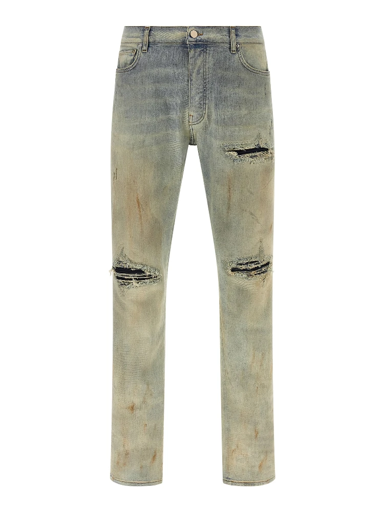 Beige Cotton Jeans Denim