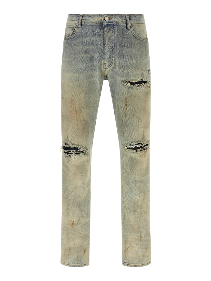 Beige Cotton Jeans Denim