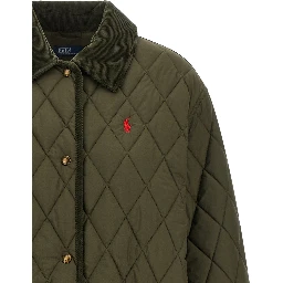 Bicolor Polyester Full-Length Jacket
