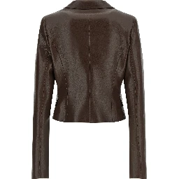 Brown Polyester Blazer