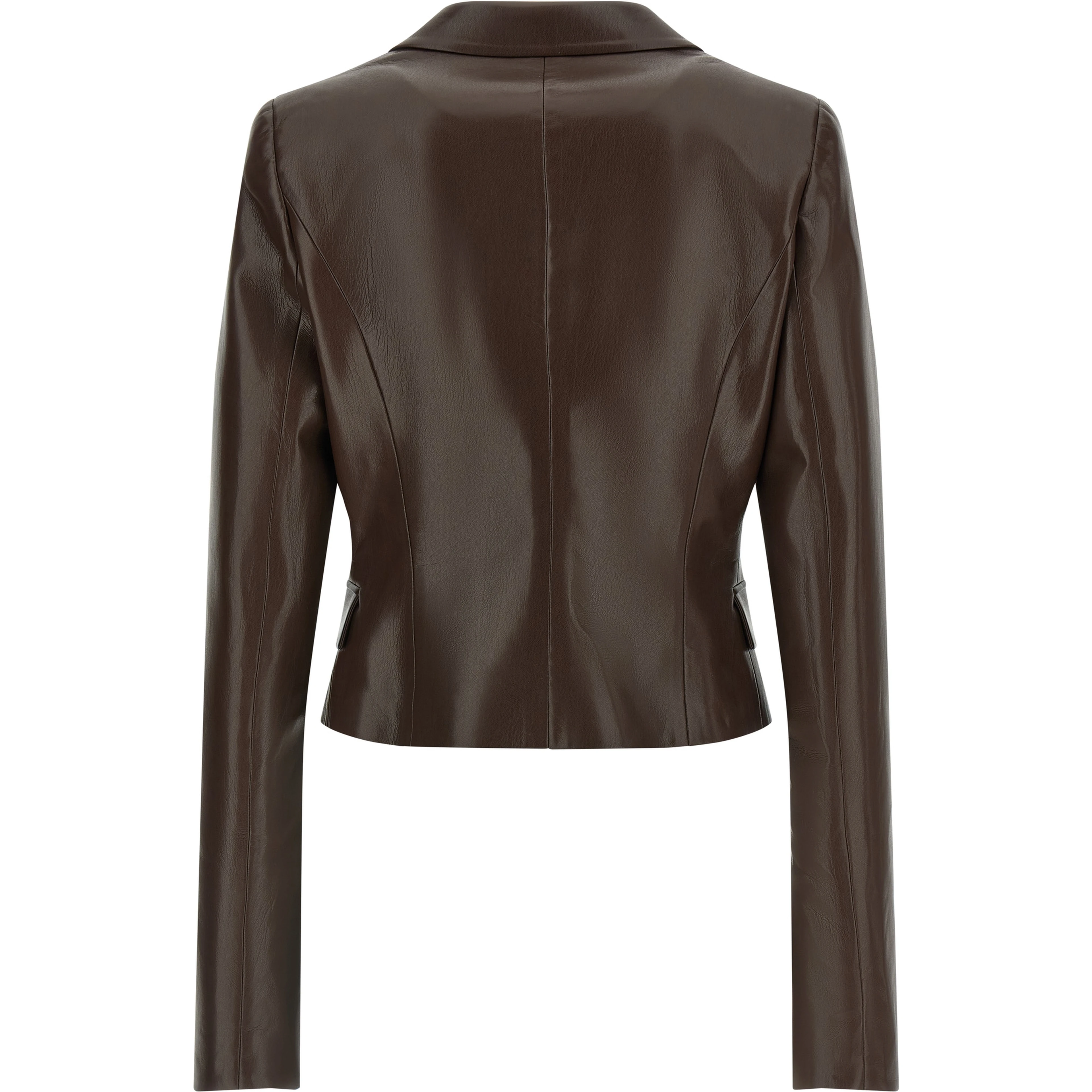 Brown Polyester Blazer