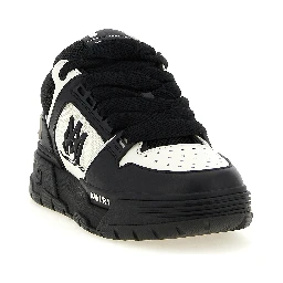 Bicolor Bovine Leather Athletic Sneakers