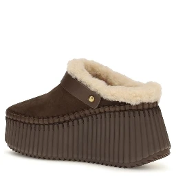 Brown Calf Leather Bos Taurus Mules