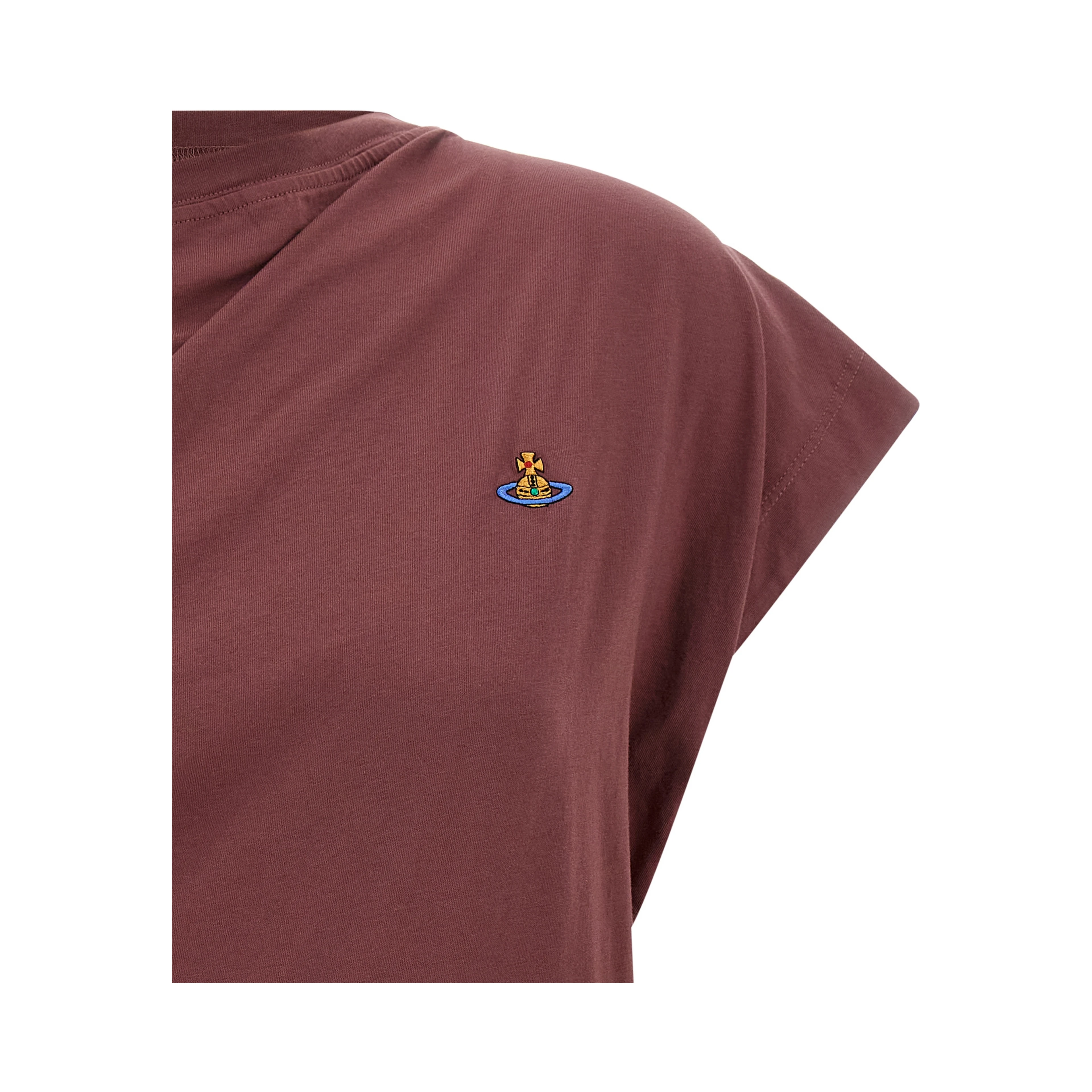 Bordeaux Cotton Sleeveles T-Shirt