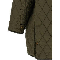 Bicolor Polyester Full-Length Jacket