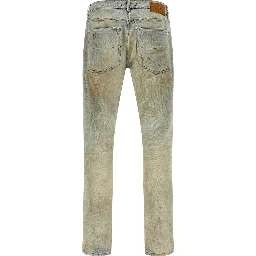 Beige Cotton Jeans Denim