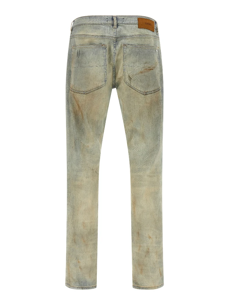 Beige Cotton Jeans Denim alternative