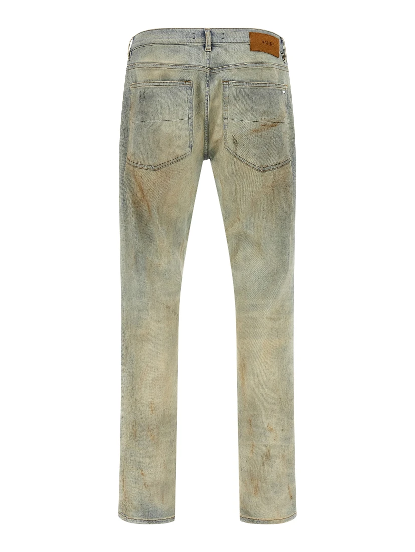 Beige Cotton Jeans Denim