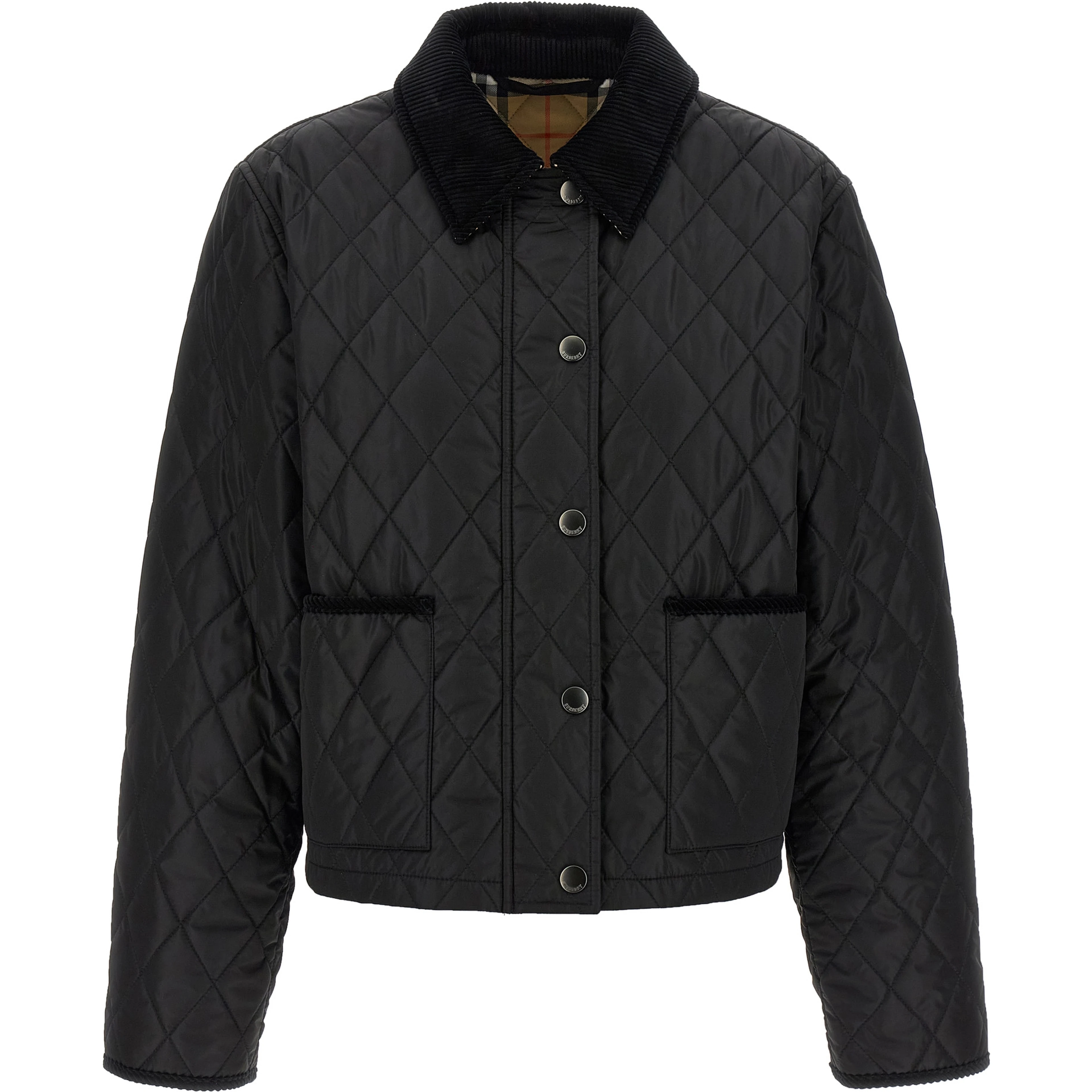 Black Polyamide Full-Length Jacket