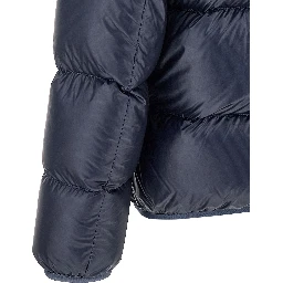 Blue Polyamide Full-Length Jacket