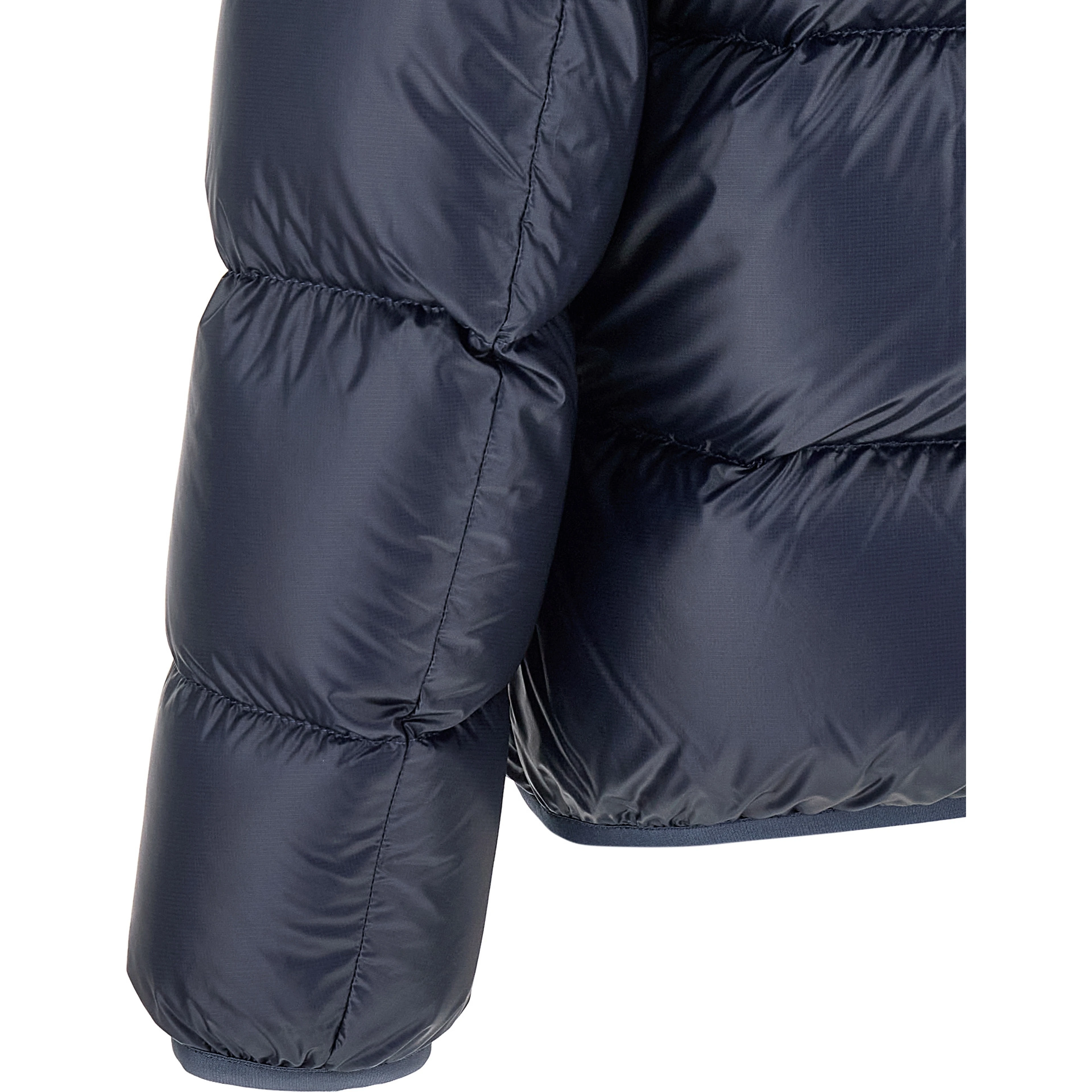 Blue Polyamide Full-Length Jacket