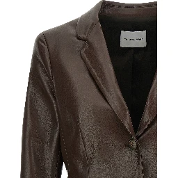 Brown Polyester Blazer