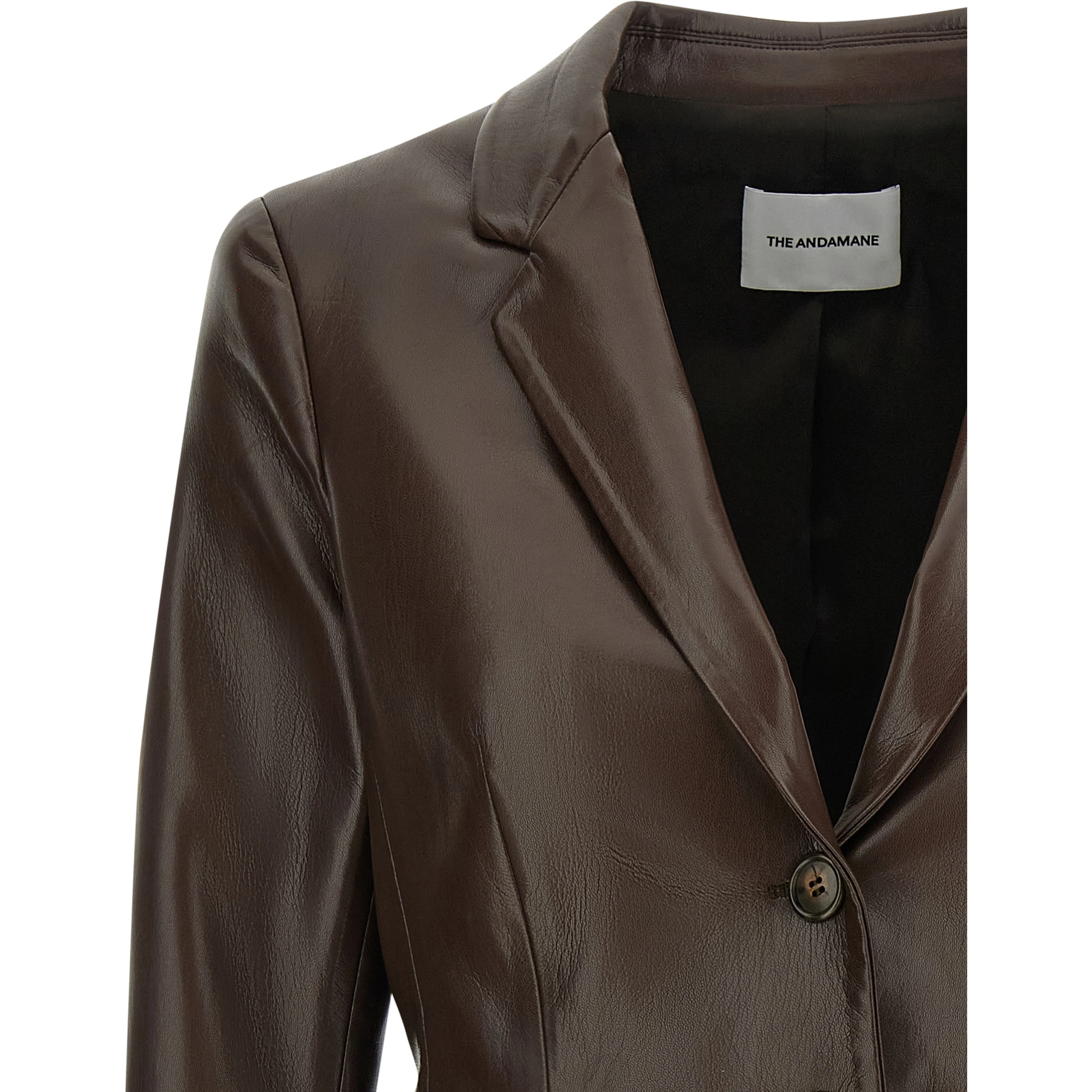 Brown Polyester Blazer