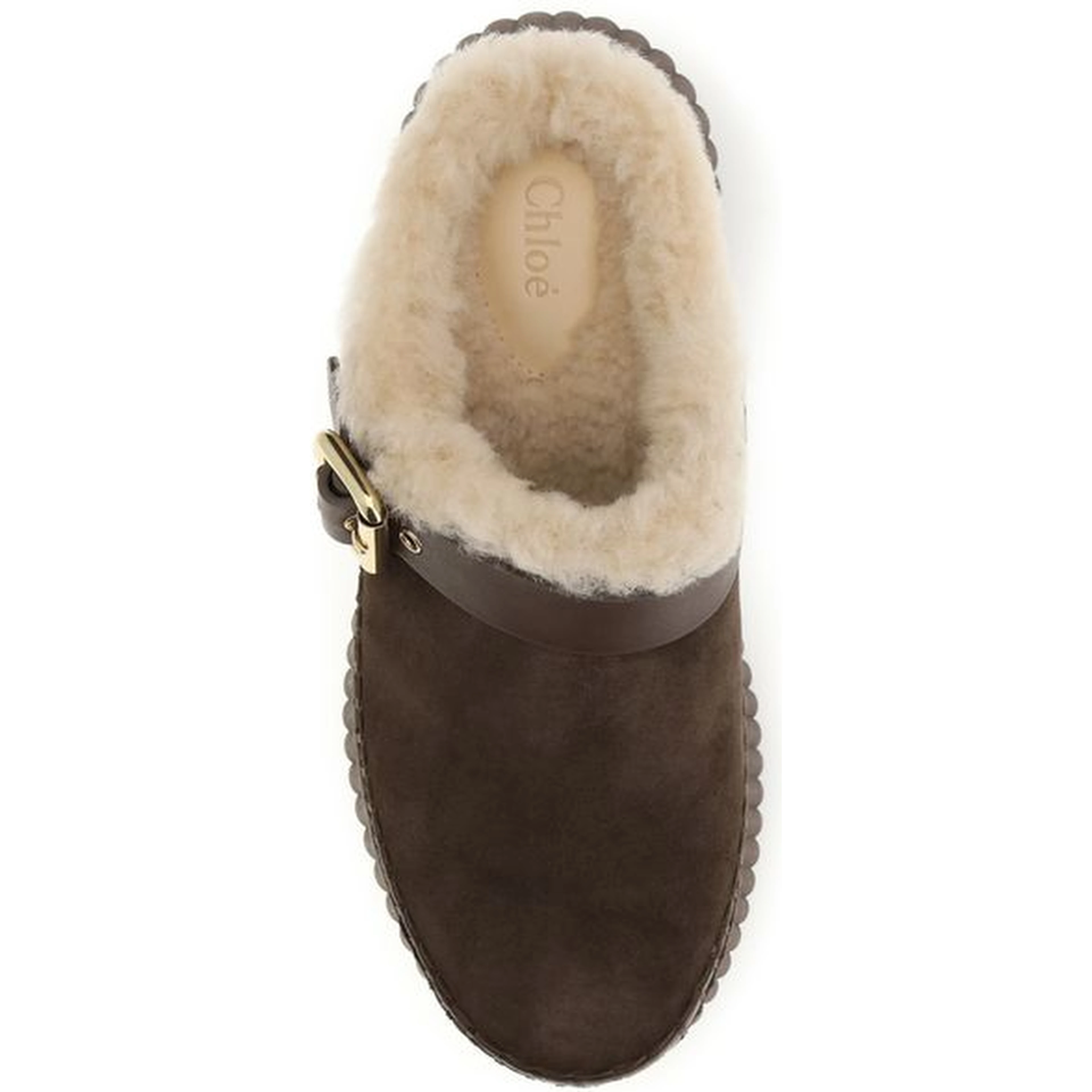 Brown Calf Leather Bos Taurus Mules