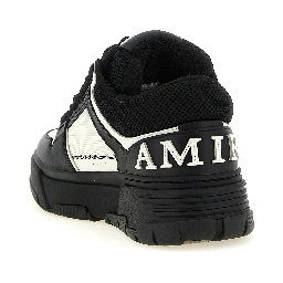 Bicolor Bovine Leather Athletic Sneakers
