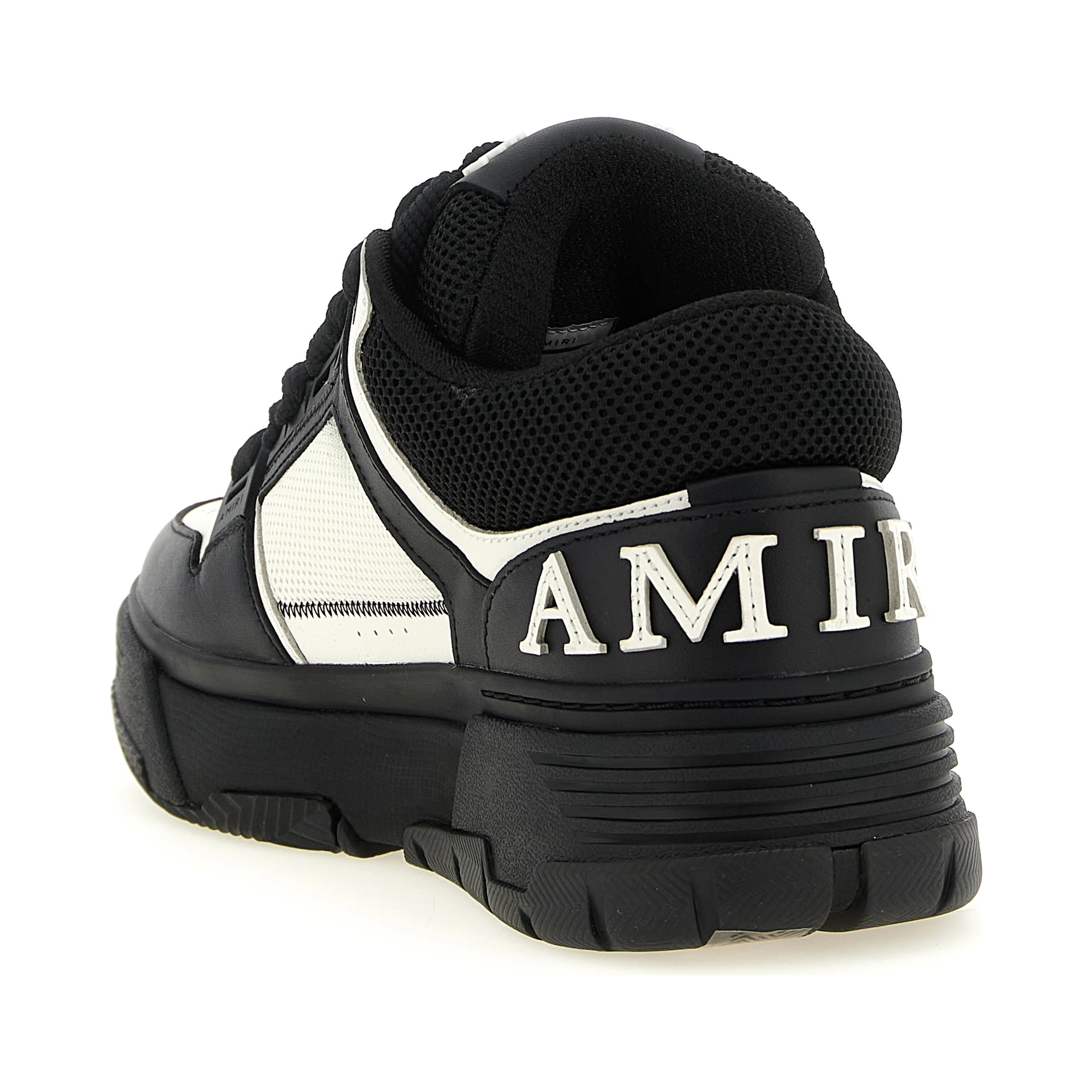 Bicolor Bovine Leather Athletic Sneakers