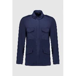 Navy Blue Cotton Jacket