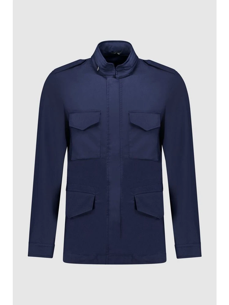 Navy Blue Cotton Jacket