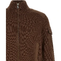 Brown Polyamide Cardigan