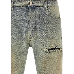 Beige Cotton Jeans Denim
