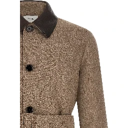 Beige Virgin Wool Coat