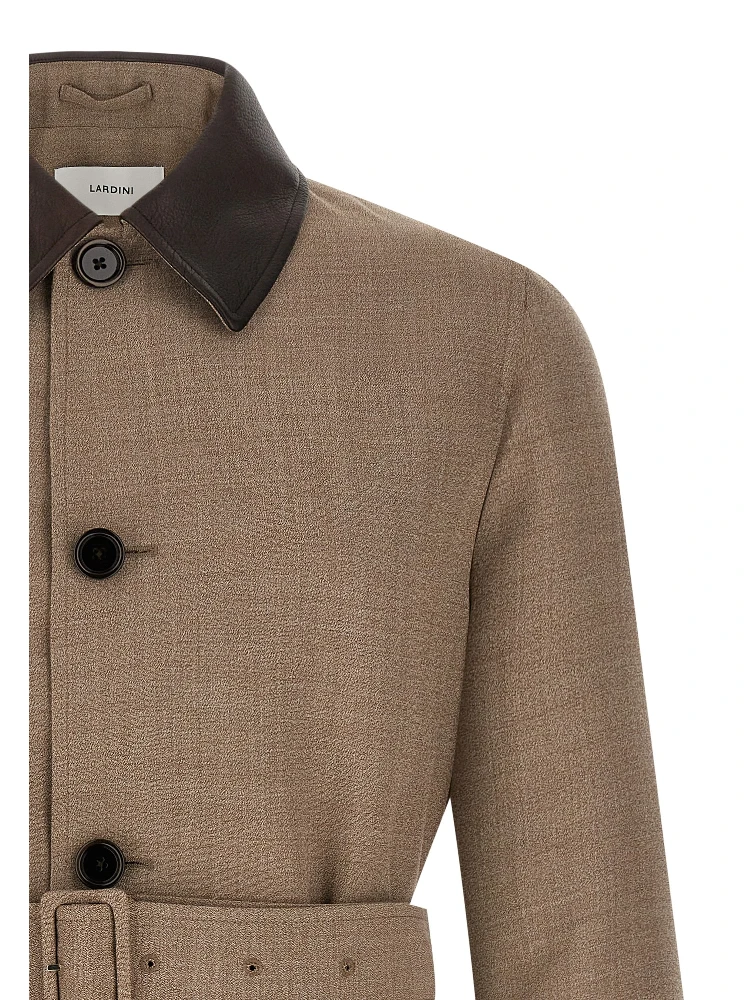 Beige Virgin Wool Coat alternative